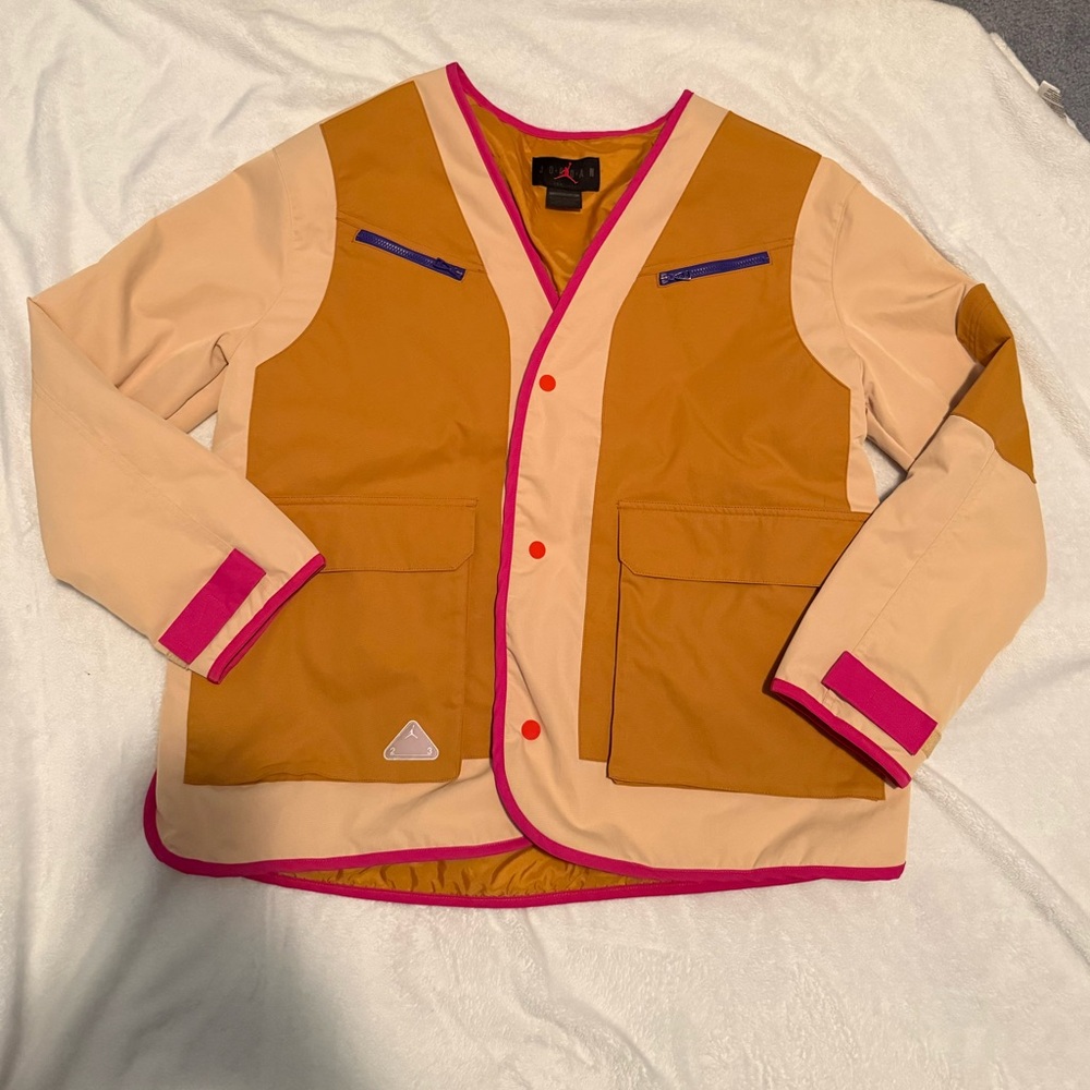 New Air Jordan 23 Engineered Tan and Pink Women’s Jacket